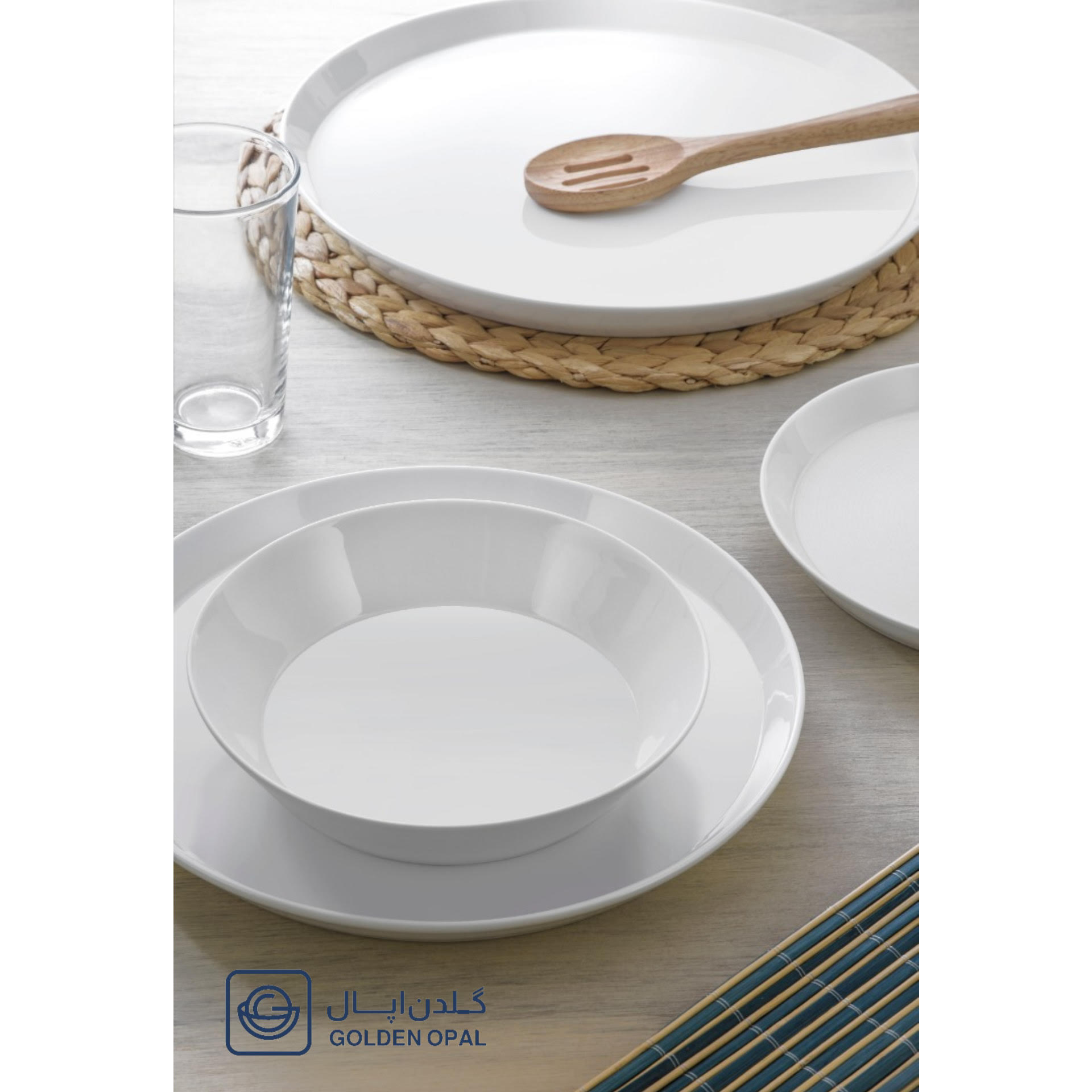 گلدن اپال - استراکچر - سفید ساده